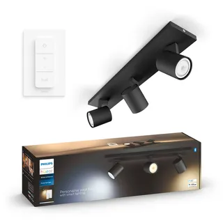 Philips Hue White Ambiance Runner 3er Spot 3x4,2W schwarz