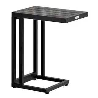 CASARIA Beistelltisch 50 x 40 x 66 cm Schwarz