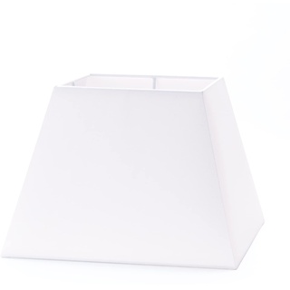 Lampenschirm eckig weiß, Ersatzschirm, Leuchtenschirm für Tischlampen und Wandlampen mit Aufnahme E27