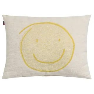 David Fussenegger Kissen gefüllt Juwel 'Happy Faces' 30 x 40 cm Gelb