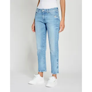 Gang Damen, Jeans, 94Nadia cropped", Boyfriend (DE/NL/SE/PL, Bundweite, 27, Regular, Regular, 7666 blau - 27W