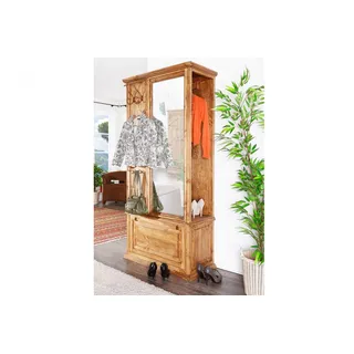 Mexico Möbel Kompaktgarderobe, Garderobe, Pinie massiv