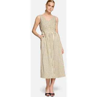 Zero Kleid Casual Streifen Cream/Brown 40