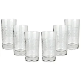 The Botanist gin Glas Gläser Set - 6x Longdrinkgläser Bar Cocktail
