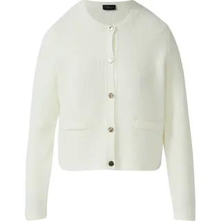 s.Oliver Cardigan aus Baumwollmix mit Ziertaschen Weiß 46