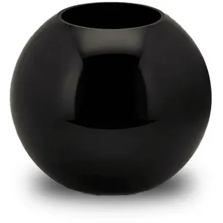 enzo de gasperi Kugelvase Blumenvase - Glaskugel Höhe 20 cm Ø 23 cm in 2 Farben weiß