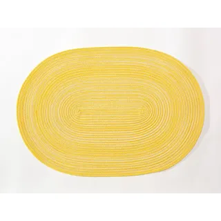 PICHLER Platzset Tischset 12er Set Samba Oval 048/033 zitrone, (Spar-Set, 12-St., 12 Platzdecken), Platzset Tischset Esszimmer Küche gelb