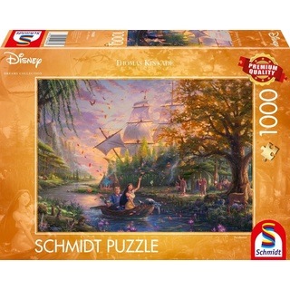 Schmidt Spiele GmbH Puzzle 1000 Teile Puzzle Thomas Kinkade Disney Pocahontas 59688, 1000 Puzzleteile