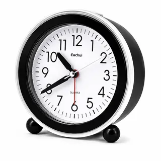 Eachui Analog Wecker schwarz