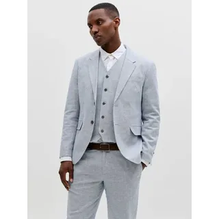 JACK & JONES Sakko JPRMARTIN SUMMER BLZ LINEN BLEND NO06 SN Baumwollmischung, slim fit blau 52