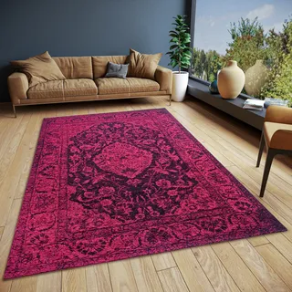 Teppich HANSE HOME "Mahat" Teppiche Gr. B/L: 160 cm x 235 cm, 6 mm, 1 St., rot Orientalische Muster Vintage, Orientalisch,Wohnzimmer, Flur, Anti-Slip Rücken, Klassisch