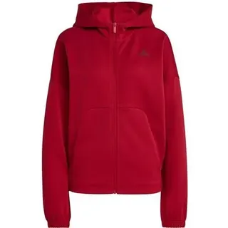 adidas Damen Kapuzensweat Future Icons Small Logo Full-Zip, Größe M in Rot ACTMAR