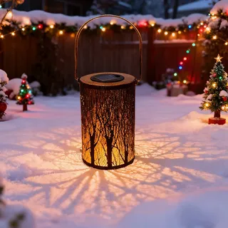 XVZ Solarlaterne für Außen Garten, Solar Laterne für Draußen, LED Solarleuchten Hängend Metall Solar Laterne Wasserdicht für Patio, Rasen, Terrassen, Balkon, Weihnachten Deko