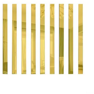 Spiegelfliesen, Spiegel-Aufkleber, Streifen, Spiegel, DIY, abnehmbar, langer Streifen, Acryl auf Spiegel, Wandaufkleber, für Zuhause, Zimmer, Schlafzimmer, Wohnzimmer, Dekoration (10 Stück), 5 × 50 cm