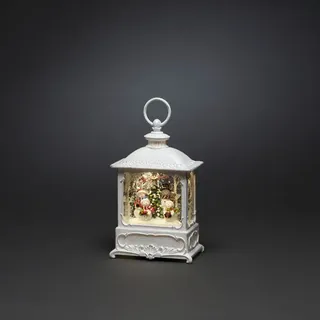 Konstsmide LED-Wasserlaterne, Kunststoff, BxHxL: 8,5 x 25 x 13,5 cm, inkl. Leuchtmittel - weiss