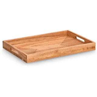 Zeller Present Serviertablett natur Holz, B/H/L: ca. 30.50x4.70x45.70