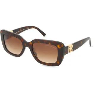 Ralph Lauren RL8217U THE NIKKI Damen-Sonnenbrille Vollrand Quadratisch Acetat-Gestell, braun