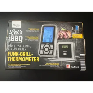 Funk-Grillthermometer mit 2 Sonden & 8 Programmen – bis 300 °C, 50 m Reichweite