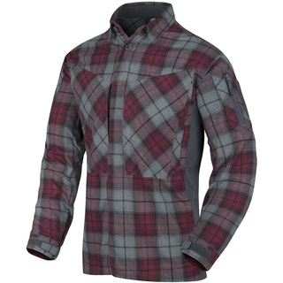 Helikon-Tex MBDU Flannel Shirt ruby plaid, Größe XXL