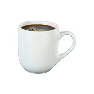 POCOline Kaffeebecher weiß Steingut - Weiss