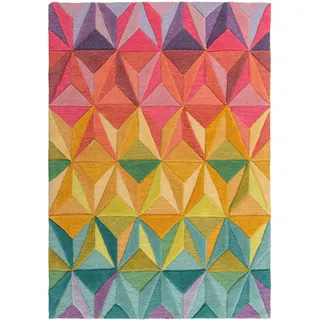 KADIMA DESIGN Wollteppich geometrisch Bunt 120 x 170 cm - Kadima Design