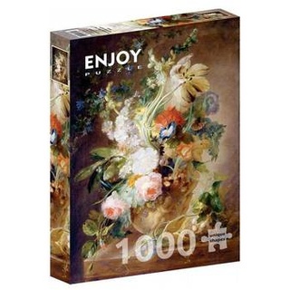 ENJOY-1521 - Hans Zatzka: Vase mit Blumen, Puzzle, 1000 Teile