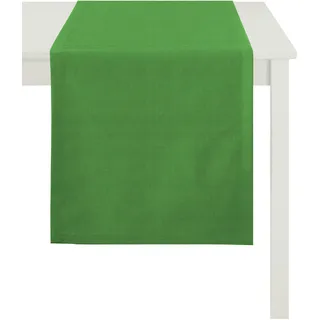 Tischläufer APELT "Arizona, Uni-Basic" Tischdecken Gr. B/L: 60 cm x 200 cm, 1 St., grün Tischläufer Leinenoptik