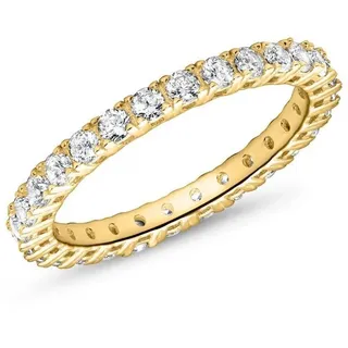 Unique Goldring Eternityring Damen, 333er Gold mit Zirkonia von Unique (Größe: 48mm) goldfarben 48
