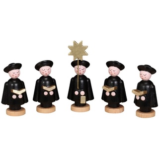 Weihnachtsfigur Weihnachtsfiguren 5 Kurrendefiguren Höhe ca 5cm NEU, kleine Figuren mit goldenen Stern und Buch bunt