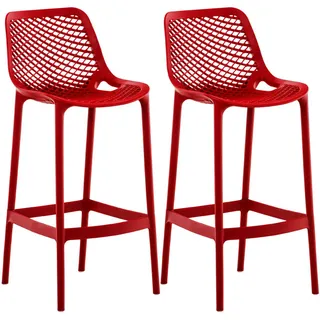 deluke Barhocker BUNIM 45 x 53 x 105 cm Rot