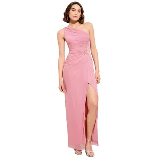 LIPSY One-Shoulder-Kleid Lipsy One-Shoulder-Maxikleid Brautjungfern Regular (1-tlg) rosa 46 (Normallänge)
