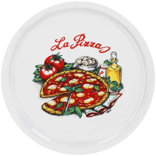 Van Well 6-er Set italienische Pizzateller groß ø 30,5cm Napoli – Porzellan XL Teller für Pizza & Pasta – Mikrowellen geeignet, spülmaschinenfest, gut stapelbar – Gastronomie- und zu Hause Geschirr...