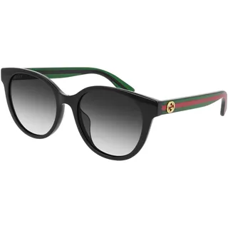 Gucci Damen Gg0702skn Sonnenbrille, Schwarz, Grün, Grau, 52 - 52 (M)