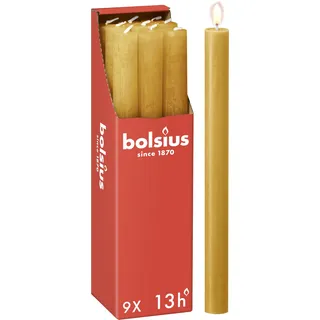 Bolsius Rustik Stabkerzen 270 mm gelb 9 St.