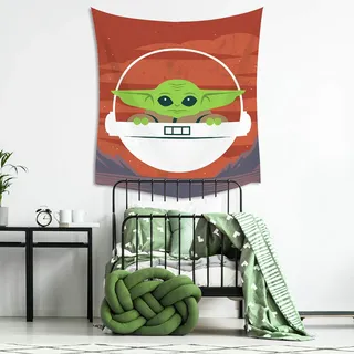 RoomMates TAP4533LG Star Wars Grogu Baby Yoda Wandteppich
