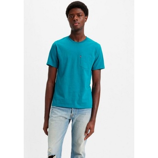 Levi's® T-Shirt CLASSIC POCKET TEE blau S