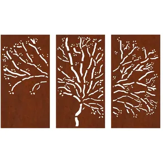 vidaXL Baum Cortenstahl 105x55 cm