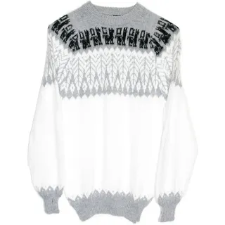 Gamboa Alpaka Wolle Pullover Damen | Weich, warm und bequem: Wollpullover Norweger für den Alltag, die Freizeit und kalte Tage. - XL