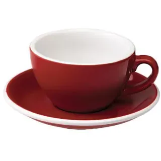 Cappuccino-Tasse mit Untertasse Loveramics Egg Red, 200 ml
