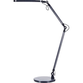 Beliani, Tischlampe, Schreibtischlampe LED Metall schwarz 80 cm verstellbar GRUS (910 lm)