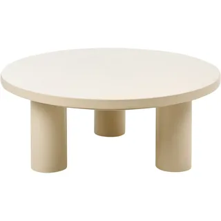 Beliani Couchtisch Ø 80 x 33 cm Beige