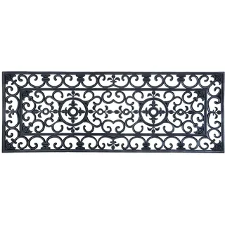 Esschert Design Schmutzfangmatte 120 x 45 cm Schwarz