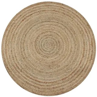 vidaXL Jute Geflochten Outdoor-Teppich 150 x 150 cm Beige/Braun
