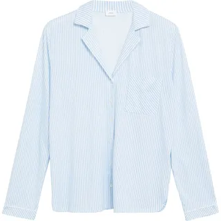 s.Oliver Pyjamaoberteil Gestreift Blau 36/38