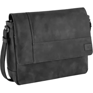 CAMEL ACTIVE Herren Messenger Bag Kunstleder Schwarz