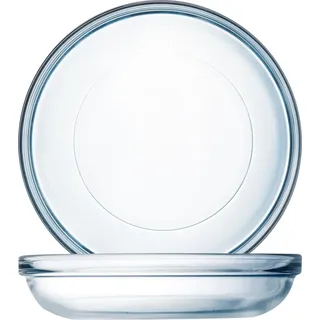 Arcoroc Puddingteller 15 cm transparent/weiß 6er Set