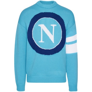 Gcds X Strickpullover, Wolle, Napoli SSC Knitted Sweater Unisex Erwachsene S Hellblau