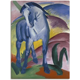 Wandbild ARTLAND "Blaues Pferd I. 1911." Bilder Gr. B/H: 60 cm x 80 cm, Leinwandbild Haustiere, 1 St., bunt Kunstdrucke