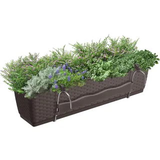 Prosperplast ratolla 49,2 x 17,2 x 17,4 cm Dunkelbraun