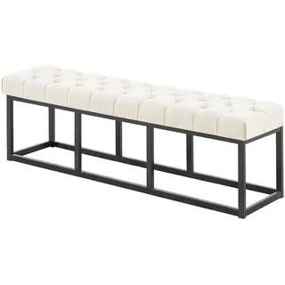 deluke Sitzbank MEXICO Stoff Creme 150 x 38 x 46 cm